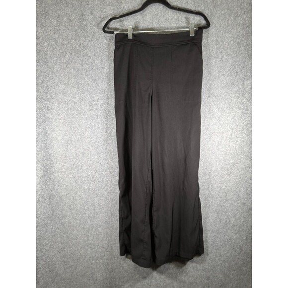 Max Studio Pants Women Large‎ Black Pull On Wide Leg Career Office Professional - Picture 1 of 7